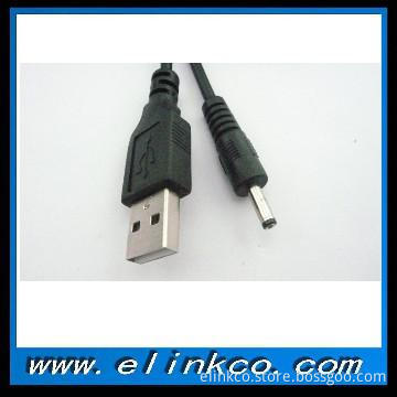 USB A male to DC 3.5*1.35 mm plug cable usb to dc plug cable